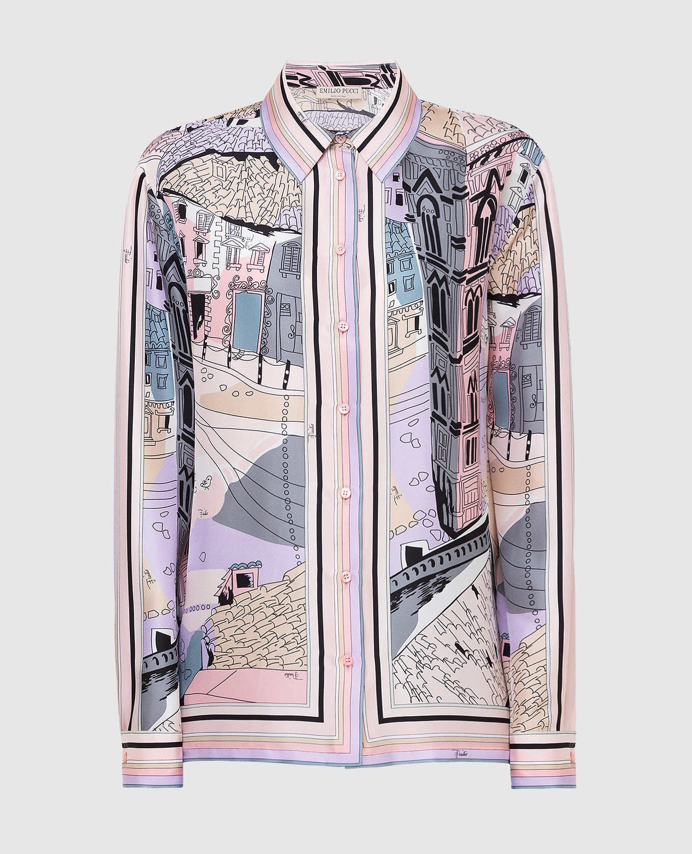 

Блуза из шелка EMILIO PUCCI, Розовый, Рубашки и блузы