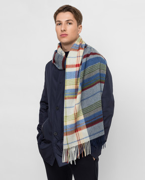 Loro Piana Шарф з кашеміру в клітку FAL5698