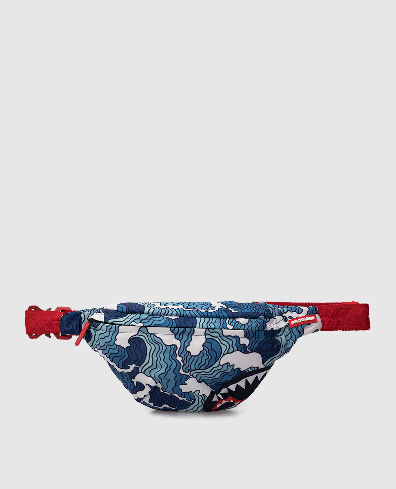 

Детская поясная сумка Shark Wave в принт, Синий, Сумки