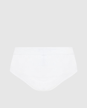 Stefano Ricci Белые трусы-слипы с логотипом SLM2COTTON