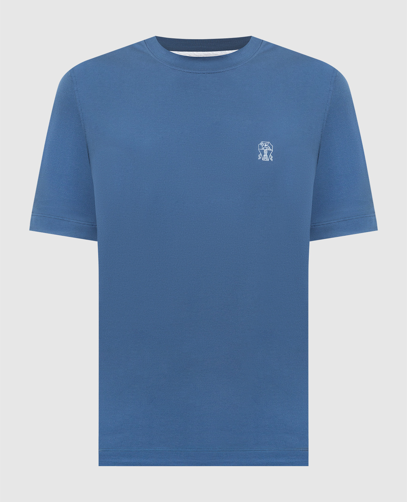Blue T-shirt with emblem