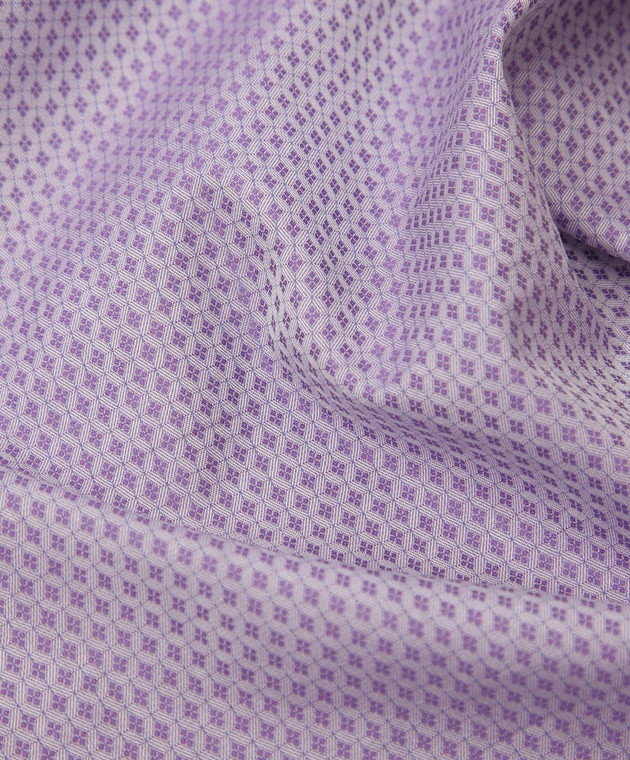 Stefano Ricci Children's lilac jacquard handmade patterned scarf YFZ25COK1801 image 2