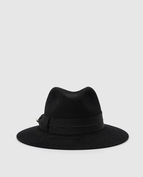 Fendi Чорний капелюх з хутра кролика FXQ812AHR3