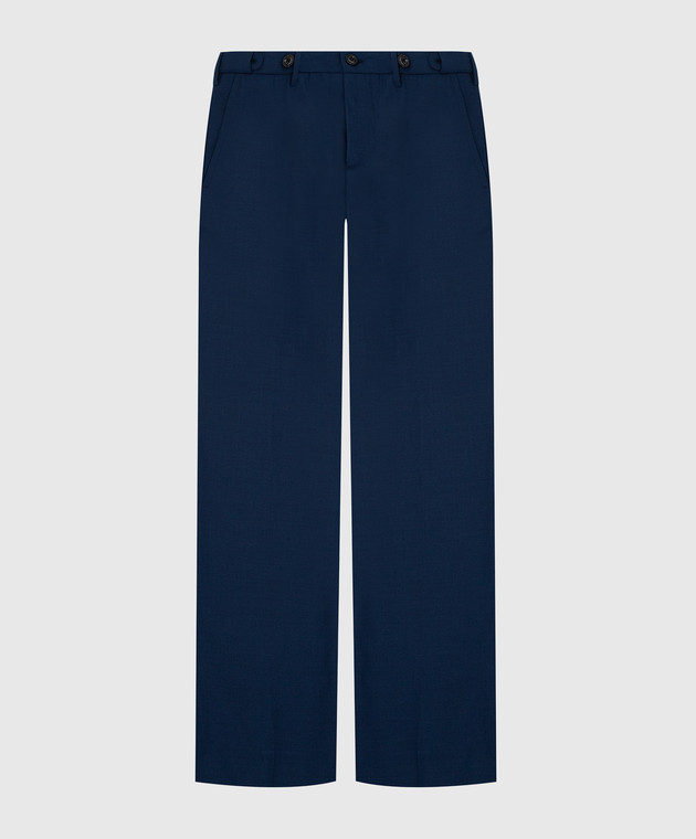 Stefano Ricci Children's blue wool trousers Y3T0900000W501
