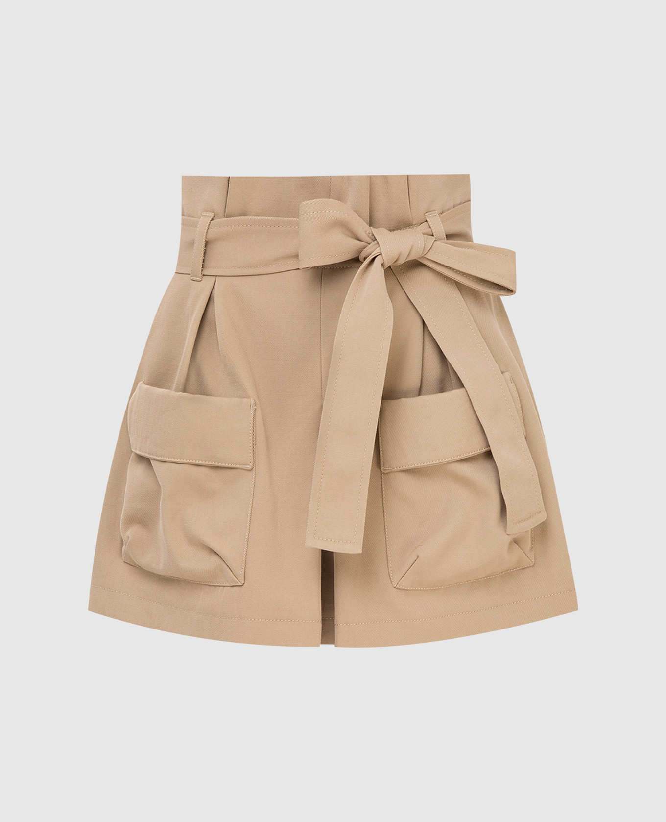 

Шорты карго с завязками, Бежевый, Шорты