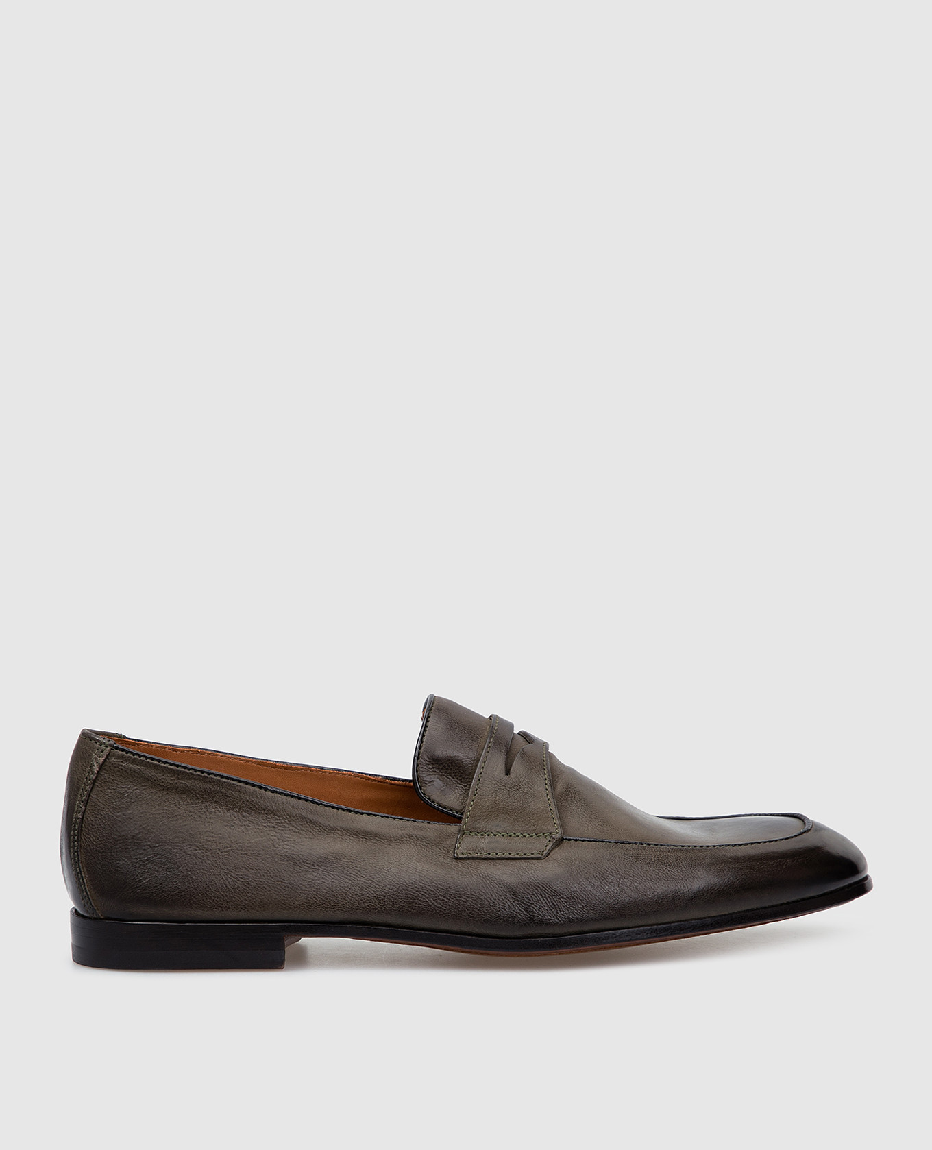 

Кожаные лоферы, Зеленый, Лоферы