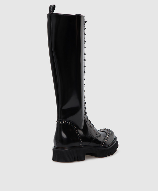 MYM Icarus black leather studded boots ICARUS image 4