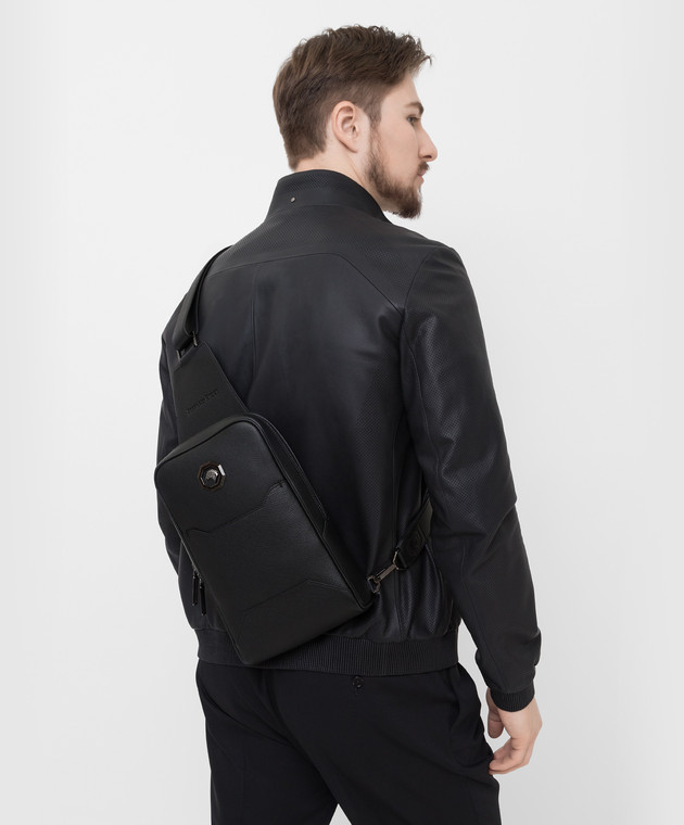 Stefano Ricci Кожаная сумка-слинг с эмблемой ND182UMR изображение 2