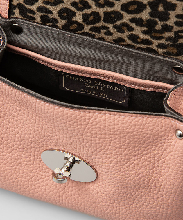 Gianni Notaro Dollaro Pink Leather Mini Bag 458 image 4