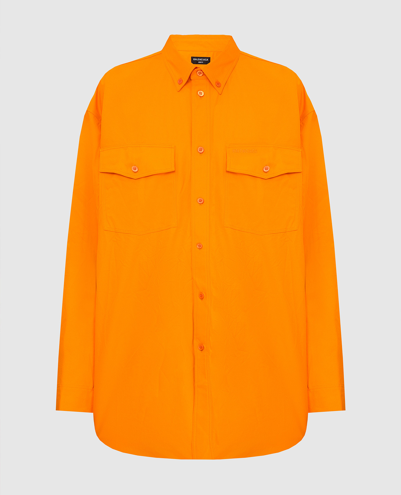 

Оранжевая рубашка oversize Balenciaga, Оранжевый, Рубашки и блузы