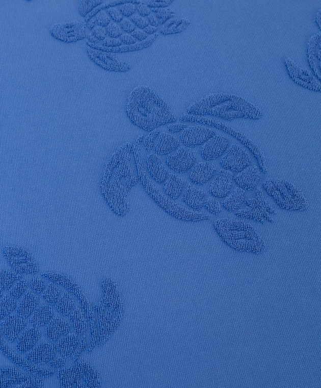 Vilebrequin Синє махровий рушник Fouta Solid STHU1201 зображення 2