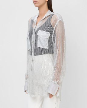 David Koma Ажурна блуза з кристалами SS21DK47T