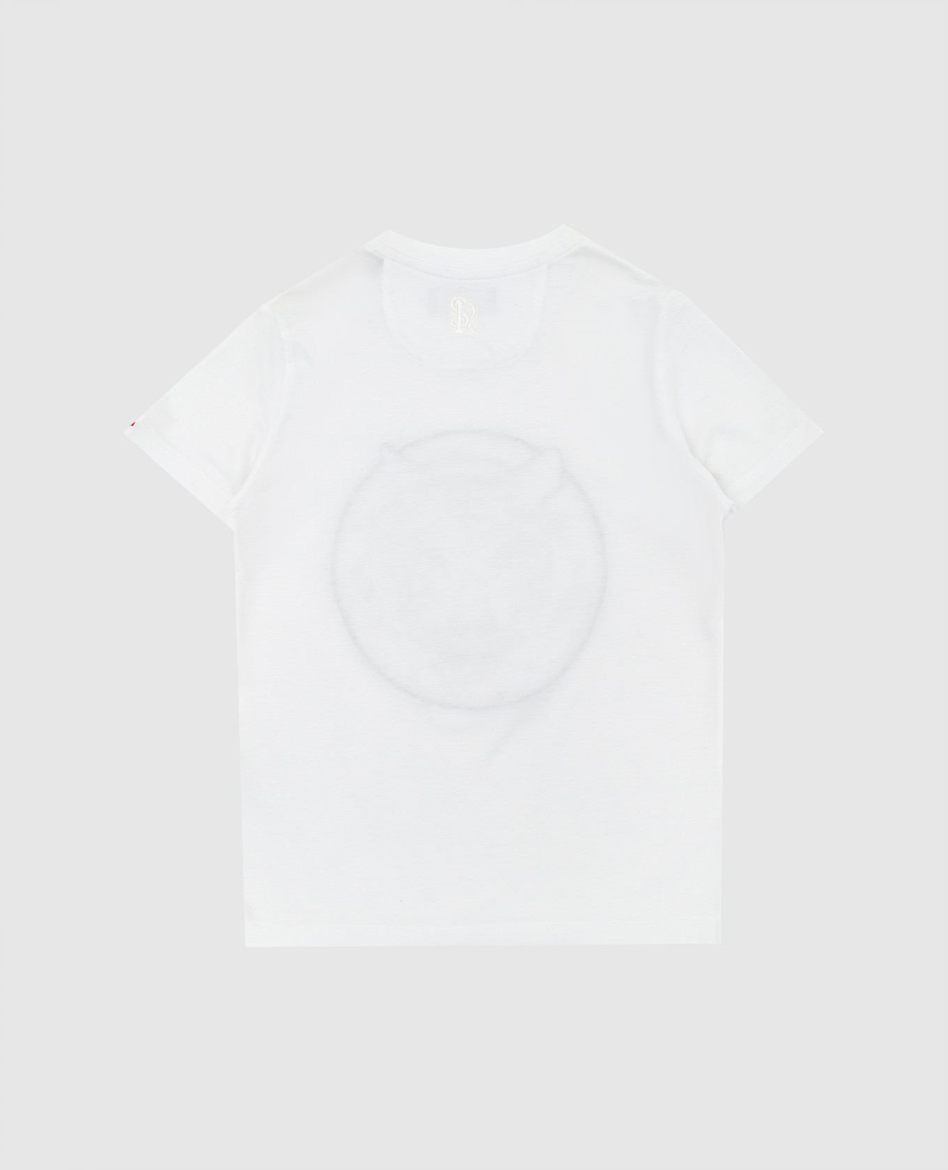 Stefano Ricci Детская белая футболка с вышивкой YNH8400180803 изображение 2