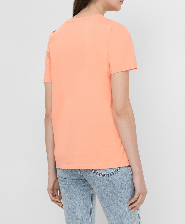 Balmain Оранжевая футболка VF11350B001 изображение 4