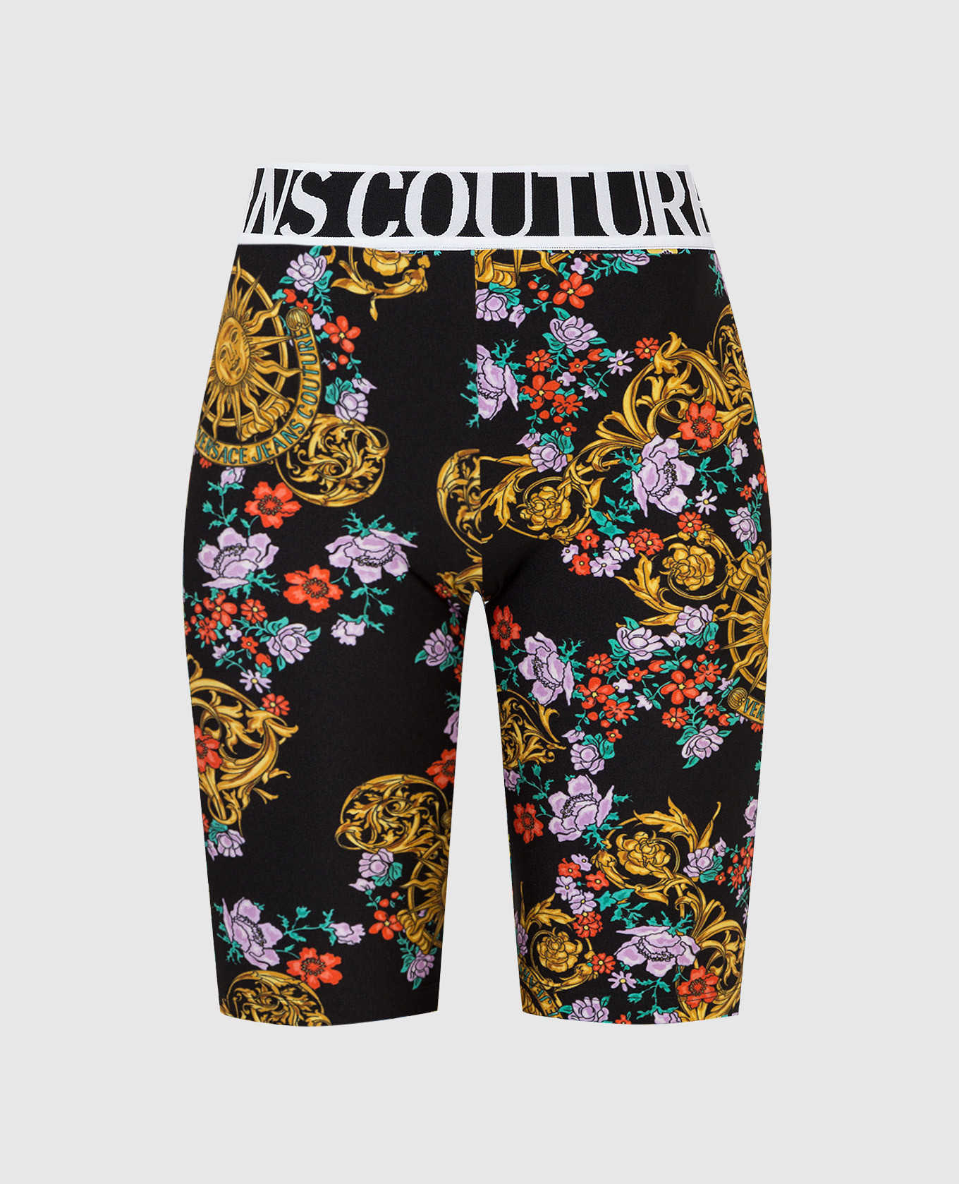 

Спортивные шорты в принт Sun Flower Garland, Черный, Шорты