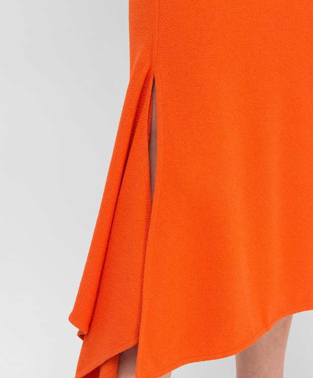 Victoria Beckham Оранжевая юбка SKMID3315 изображение 5