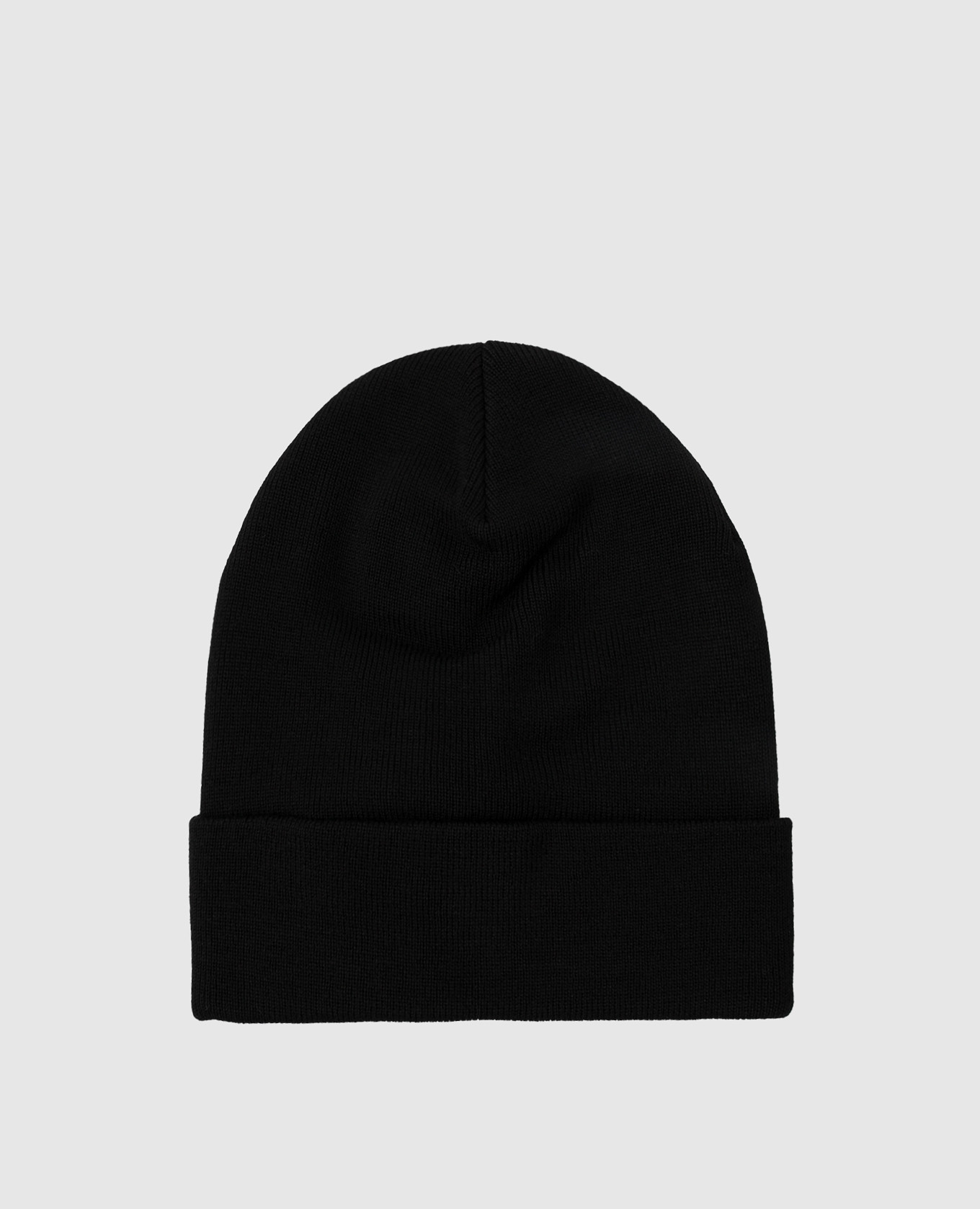 Moncler Grenoble Черная шапка из шерсти с эмблемой 3B1000009974 изображение 3