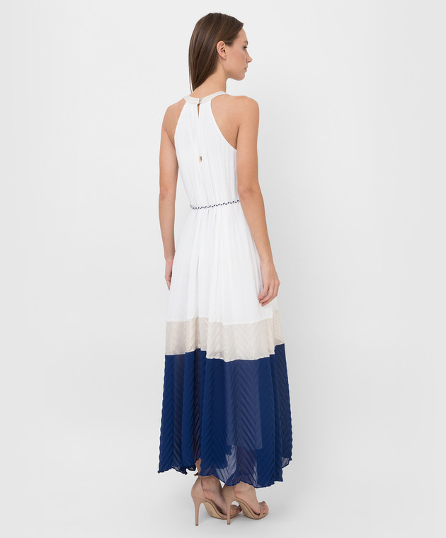 Twin Set Белое платье-плиссе 221LB2EHH изображение 4