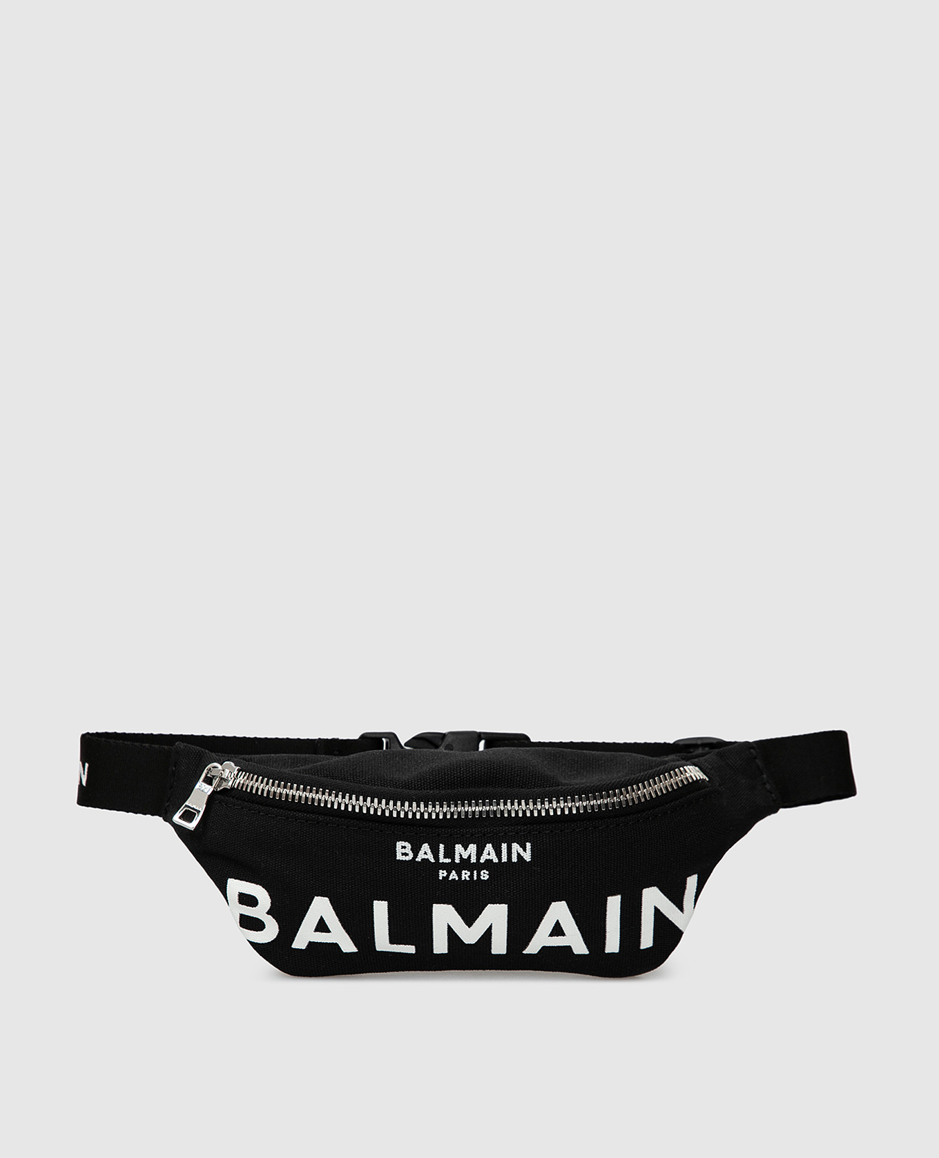 

Детская черная поясная сумка с логотипом Balmain, Черный, Сумки