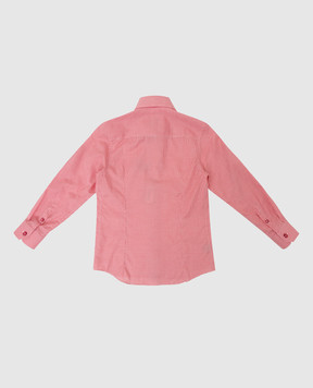 Stefano Ricci Детская красная рубашка в узор YC002677LJ1656