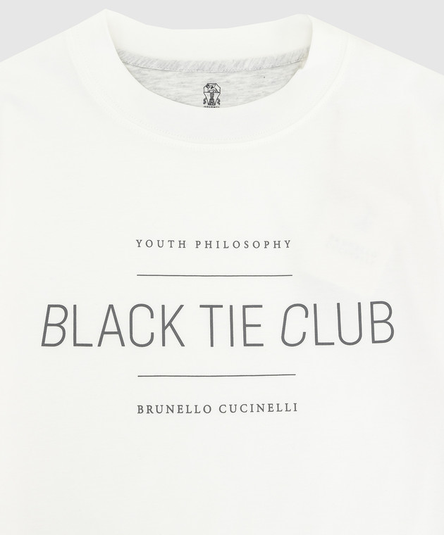 Brunello Cucinelli Детская футболка с принтом BH894S152B изображение 3