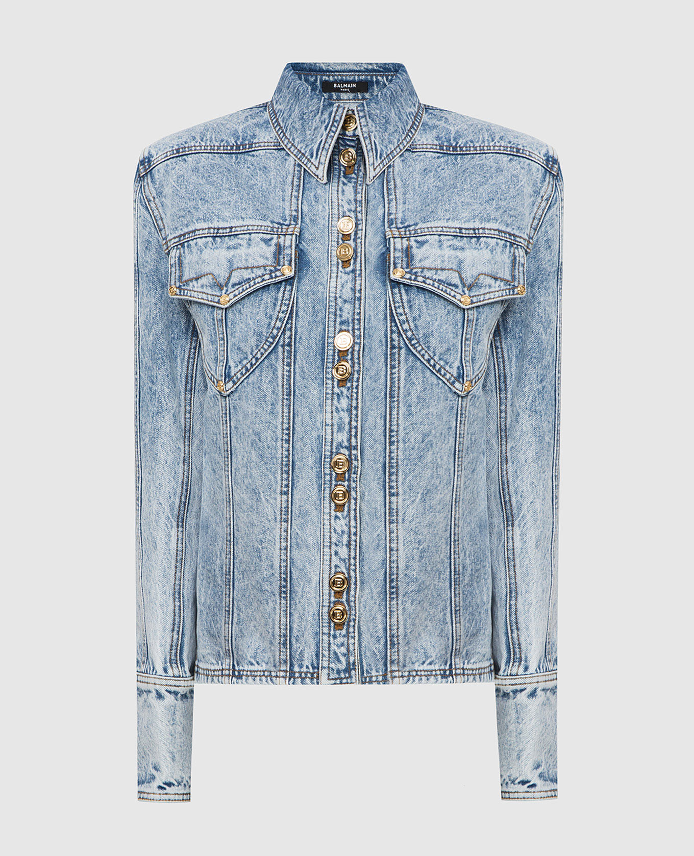 

Голубая куртка Balmain, Голубой, Куртки