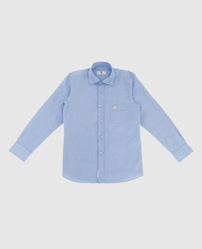 Stefano Ricci Детская голубая рубашка YC002743L1669