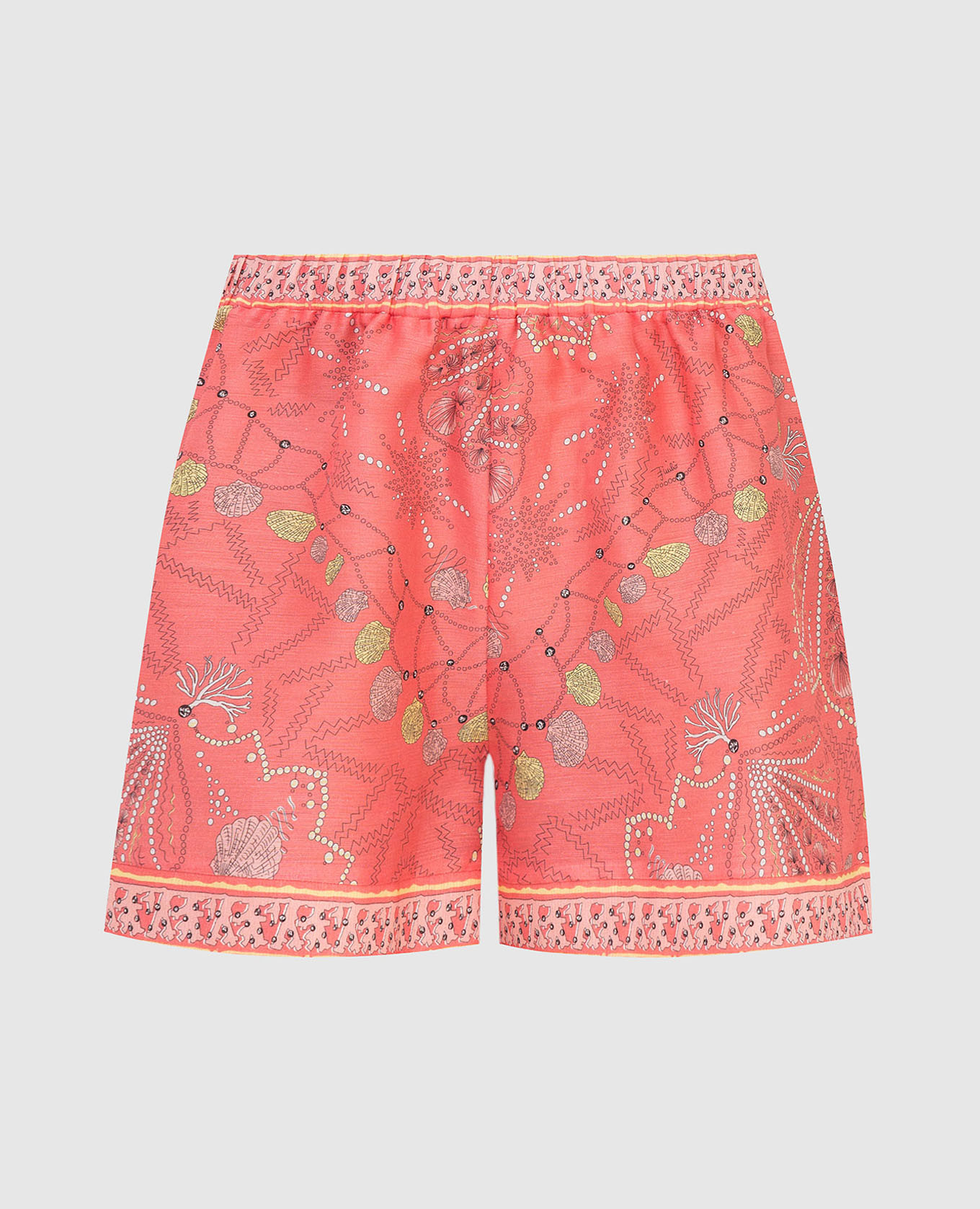

Шорты с принтом Conchiglie EMILIO PUCCI, Коралловый, Шорты