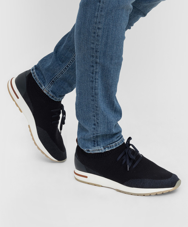 Loro Piana Темно-синие кроссовки 360 LP Flexy Walk FAI1540 изображение 2