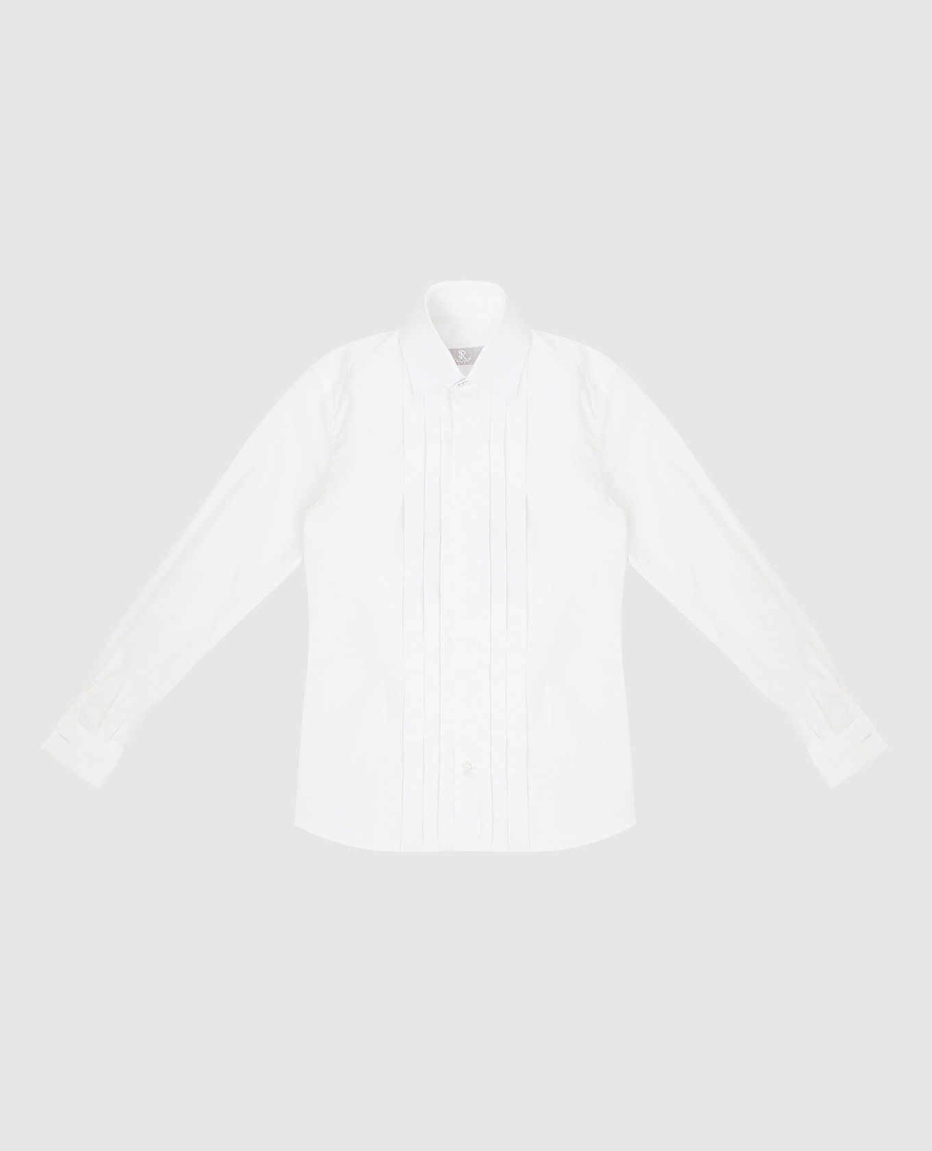 

Детская белая рубашка, Белый, Однотонные