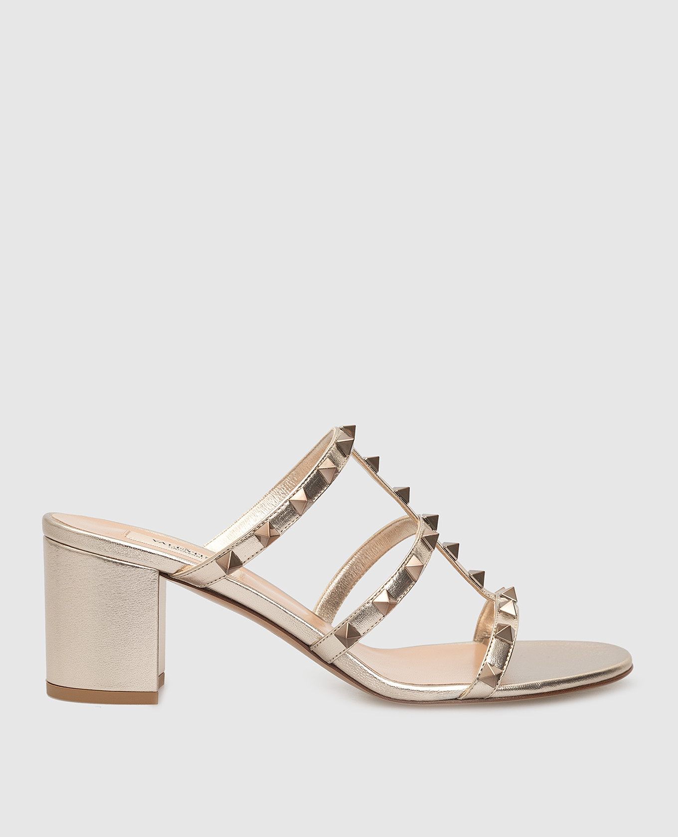

Золотистые кожаные босоножки Valentino, Золотистый, Босоножки