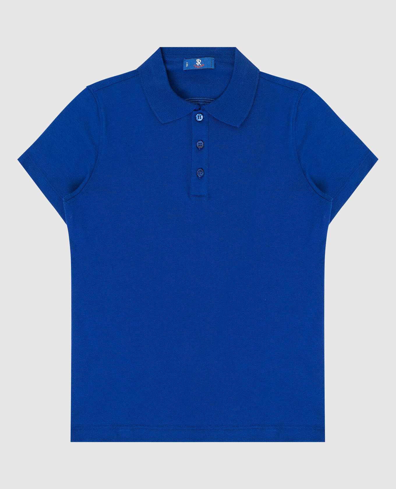 Children's blue polo with embroidery