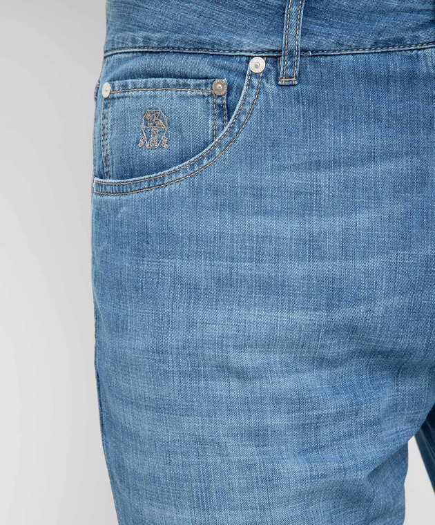 Brunello Cucinelli Голубые джинсы ME645X1290 изображение 5