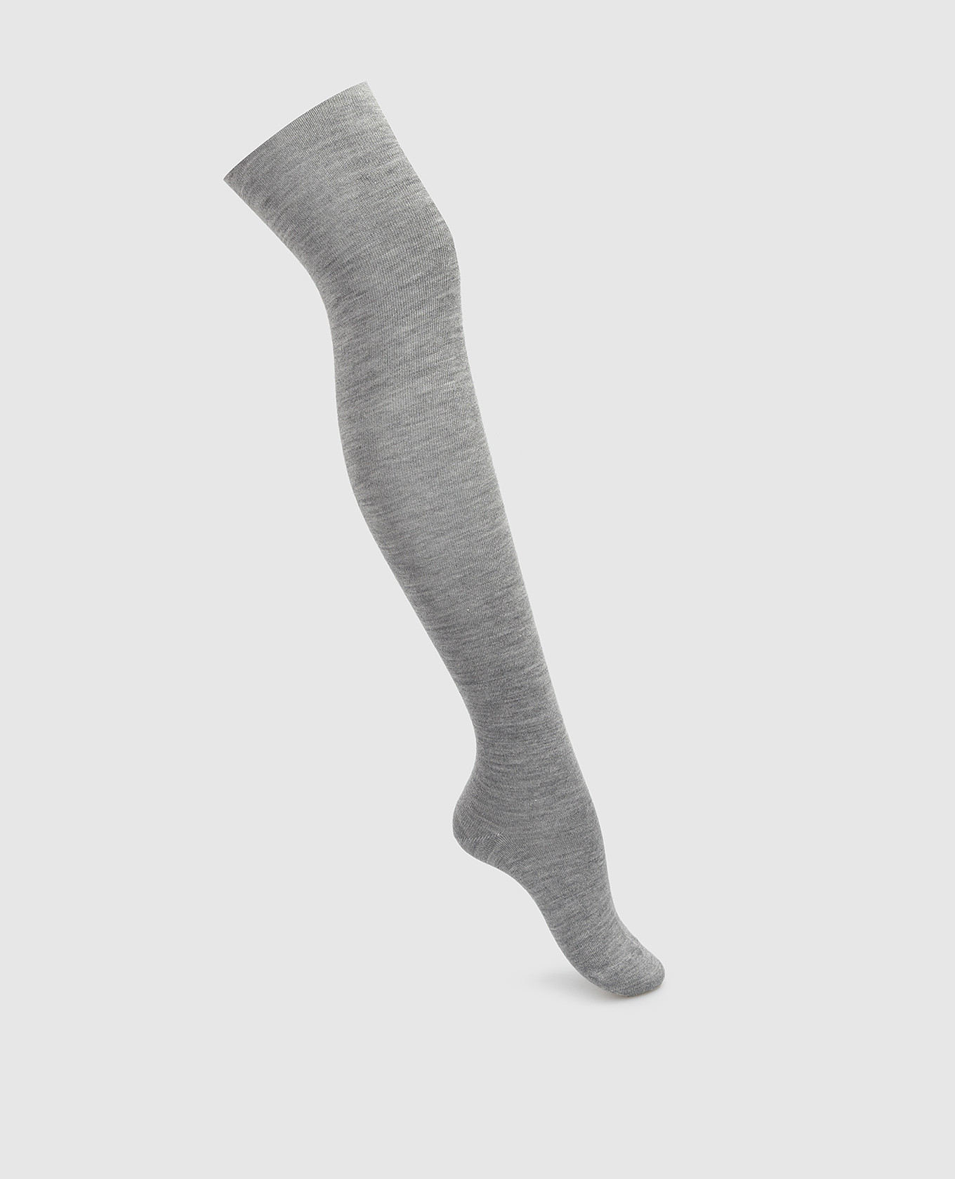 Children's gray cashmere, silk and wool tights