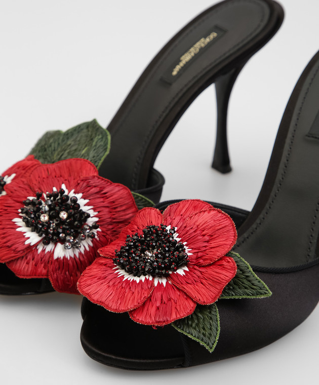 Dolce&Gabbana Чорні босоніжки "Keira" CR0812AK999 зображення 5