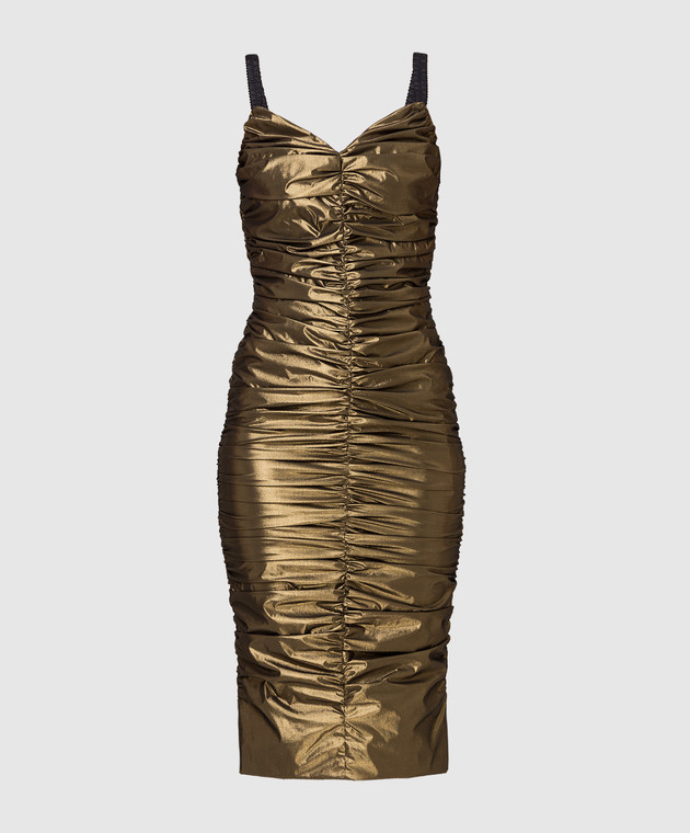Dolce&Gabbana Золотисту сукню F6C5WTFURHV