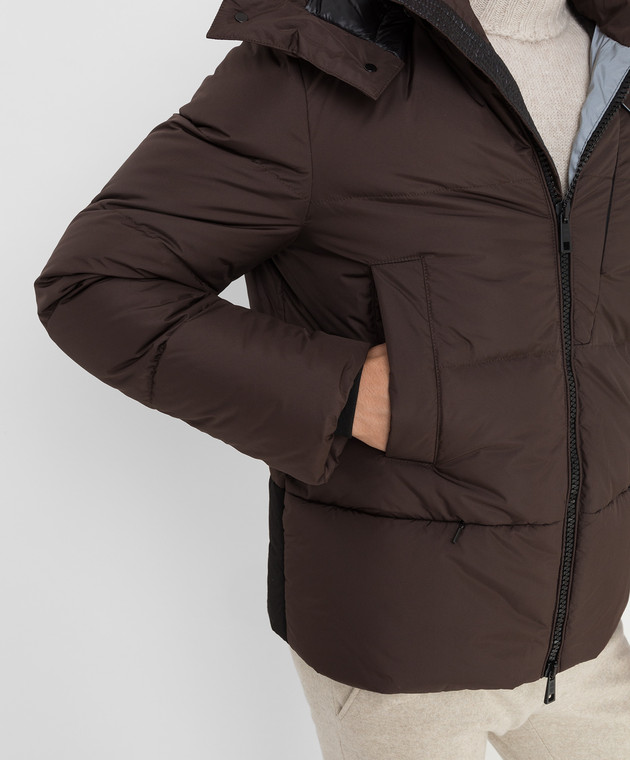 Stilnology Темно-коричневая пуховая куртка ITEM2211SPRINT изображение 5