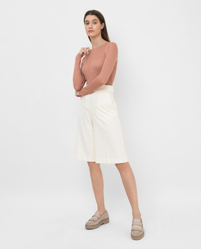 ALEXANDRE VAUTHIER Белые бермуды из шерсти 214PA15531507