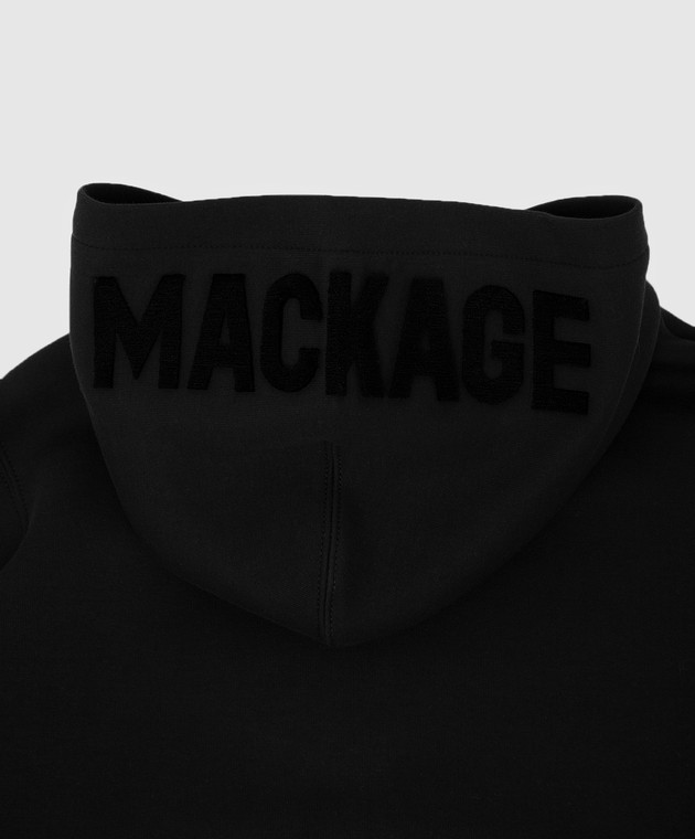 Mackage Детское черное худи Dru с логотипом DRU изображение 3