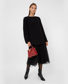 Red Valentino Чорний светр з вовни WR0KC11B66N