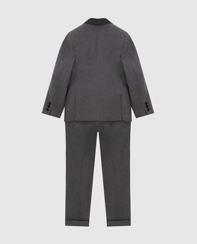 Stefano Ricci Дитячий сірий костюм Y1SF37190CCT004A