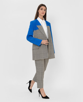 NINA RICCI Жакет в клітку з контрастною вставкою 21ACVE003PL0365