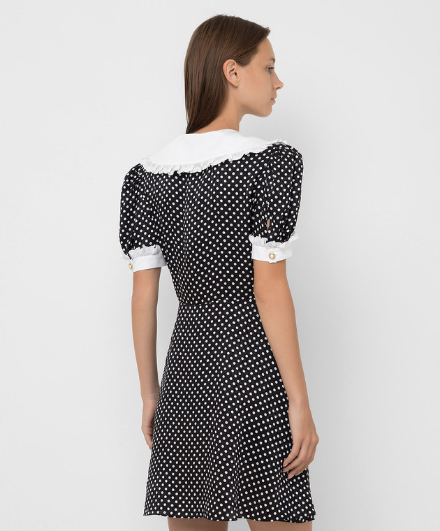 Miu Miu Шовкова сукня міні в горох MF4358X9H зображення 4