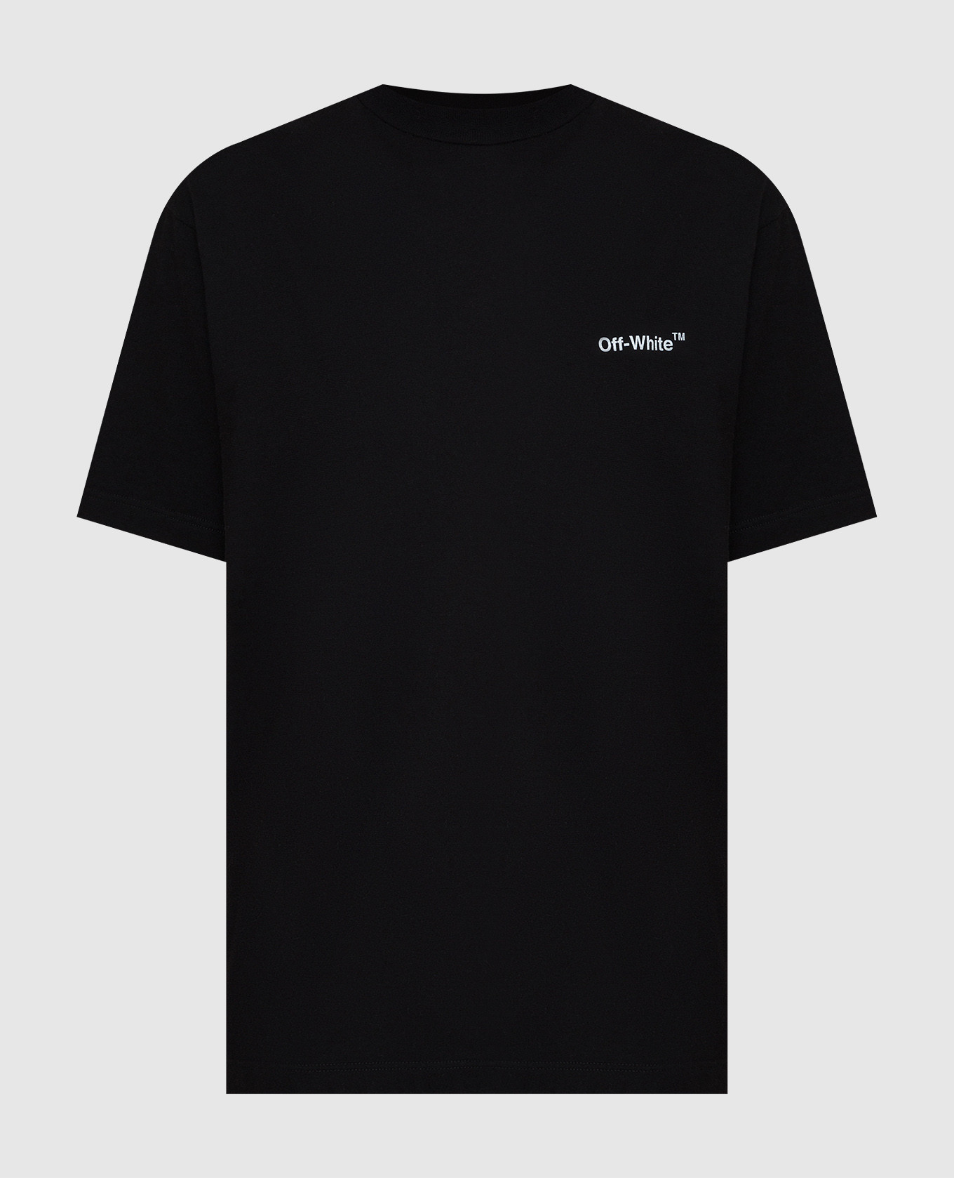 Черная футболка с принтом Diag