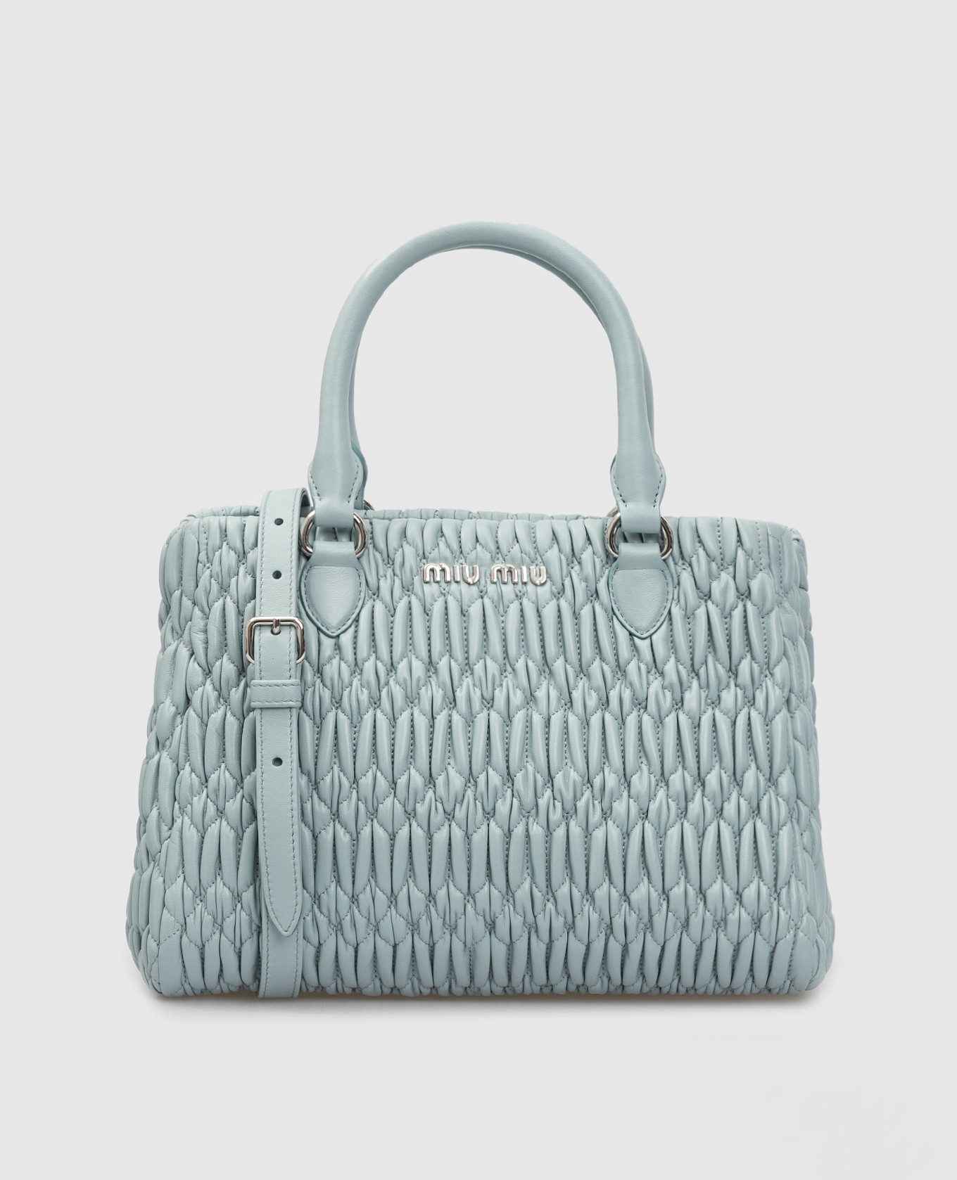 

Голубая кожаная сумка Miu Miu, Голубой, Сумки
