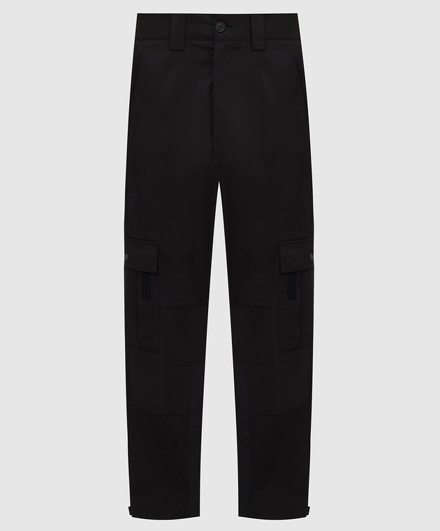 Moncler Чорні брюки-карго 2A0002454AUW
