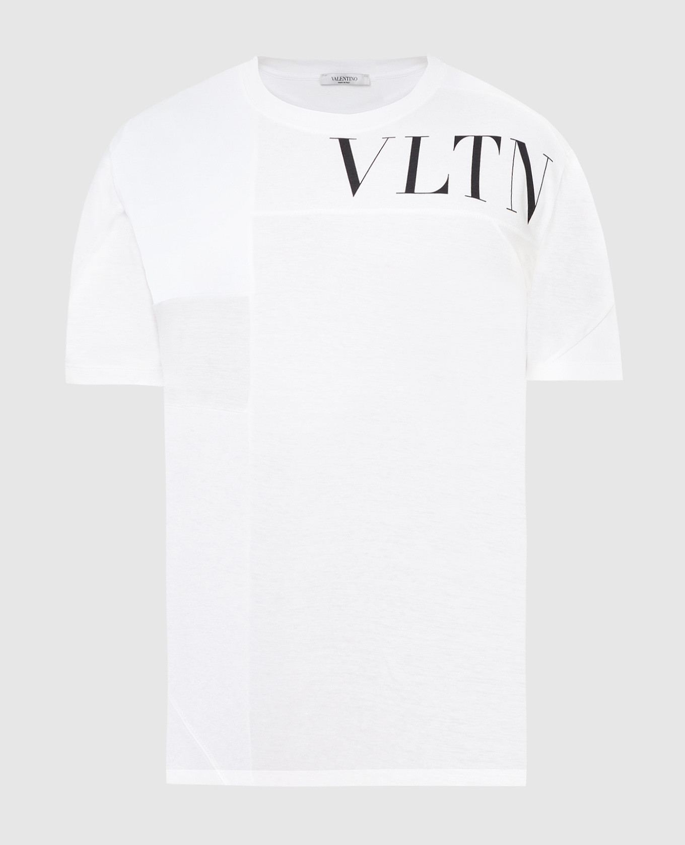

Футболка в технике пэчворк с принтом 'VLTN', Белый, Футболки