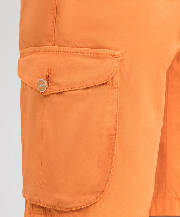 Kiton Оранжевые шорты UFPPBJ07S38 изображение 5