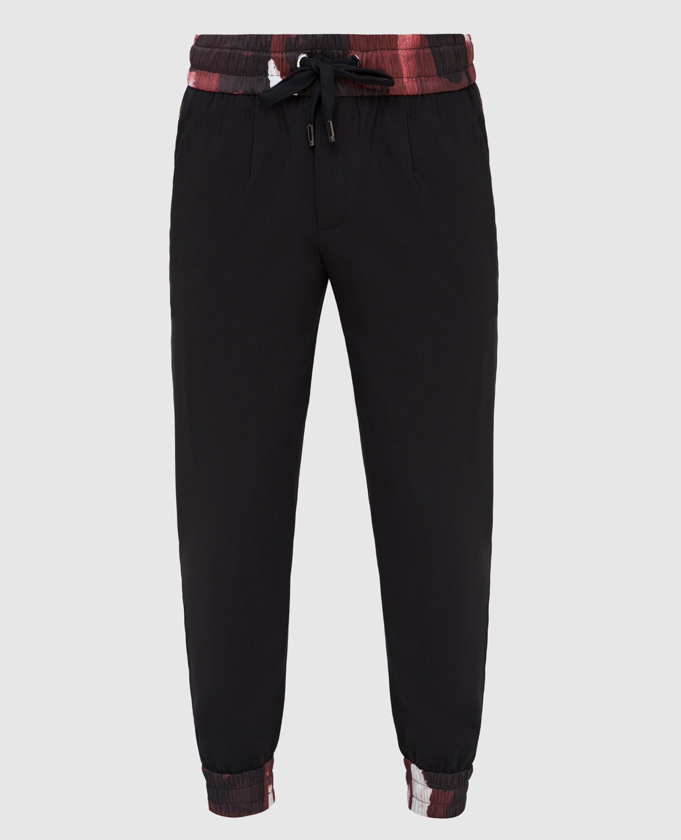 

Черные спортивные брюки из шерсти Dolce&Gabbana, Черный, Спортивные брюки