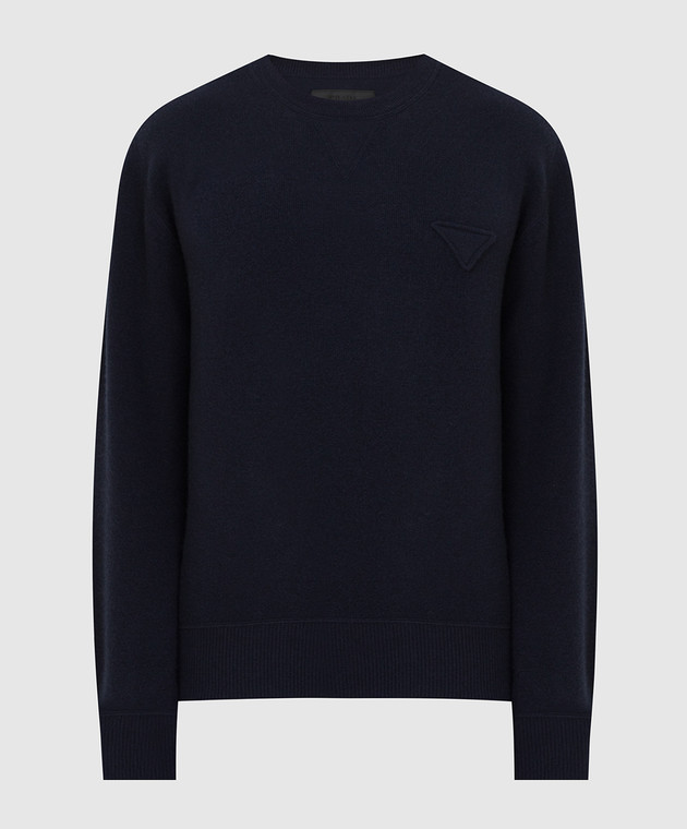 Prada Темно-синій светр з вовни і кашеміру UMB2171Y7J